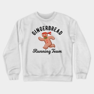 Gingerbread running team xmas 2020 Crewneck Sweatshirt